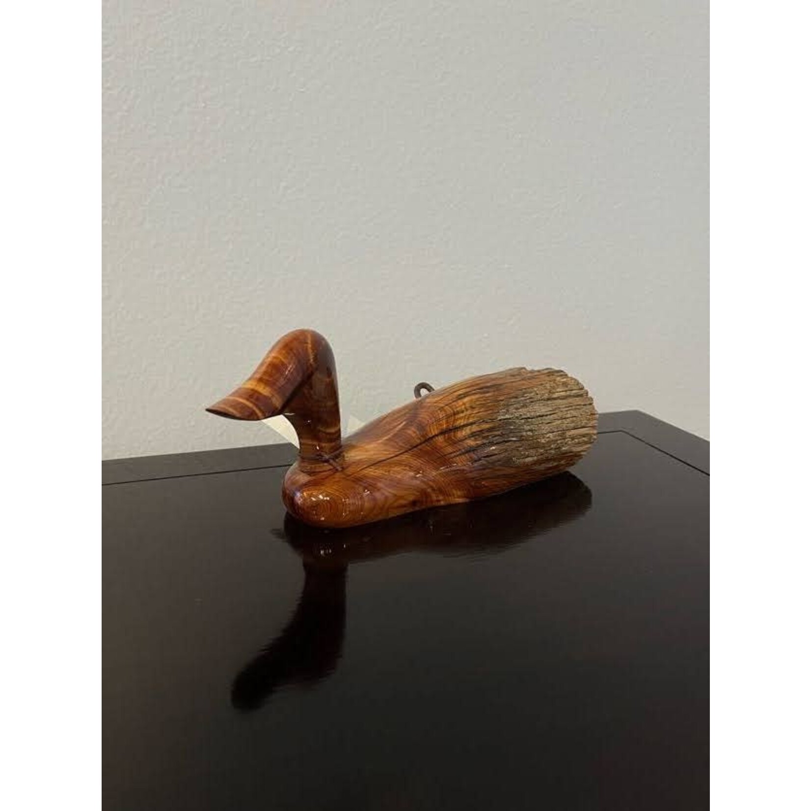 Rocky Mountain Rustic Hand Carved Reclaimed Cedar Wood Duck Fence Post