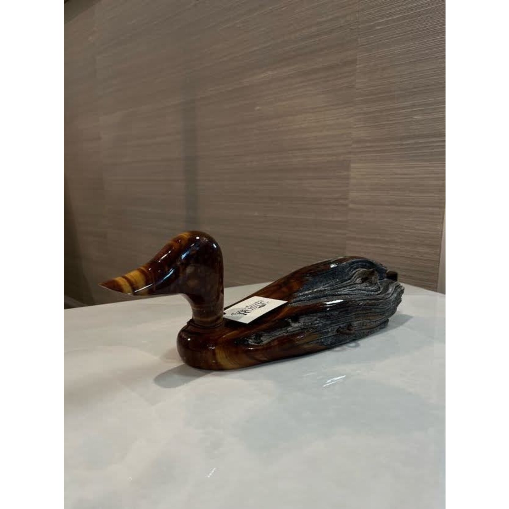 Rocky Mountain Rustic Hand Carved Reclaimed Cedar Wood Duck Fence Post