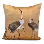 Poetic Pillow Crane Trio Bamboo Throw Pillow 22x22