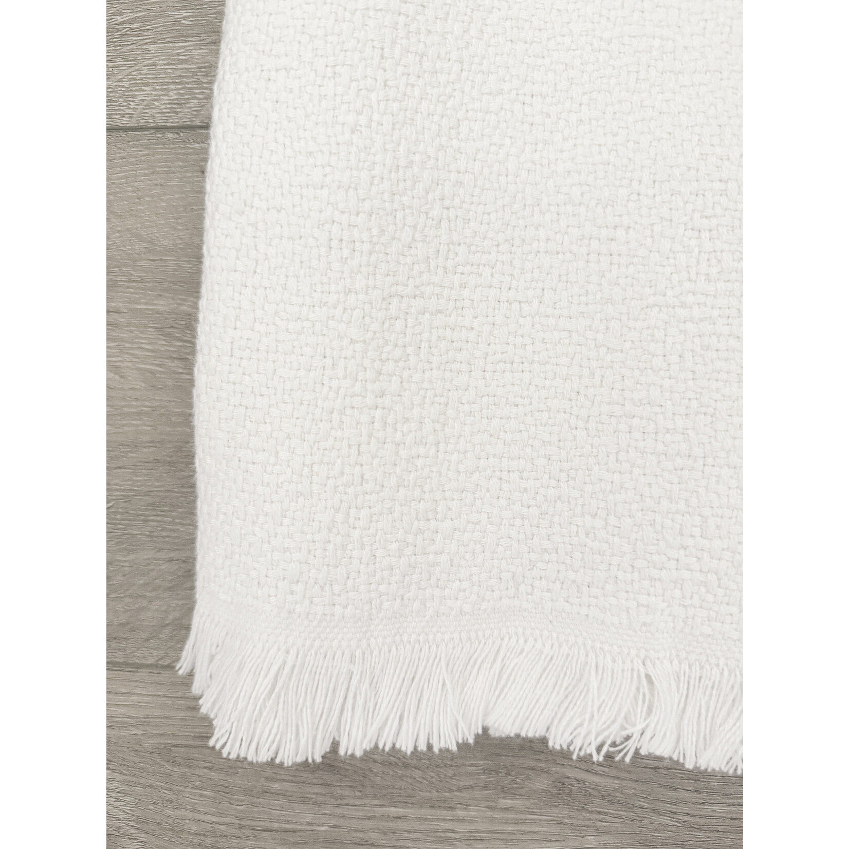 Anaya Blissful Bamboo White Throw Blanket