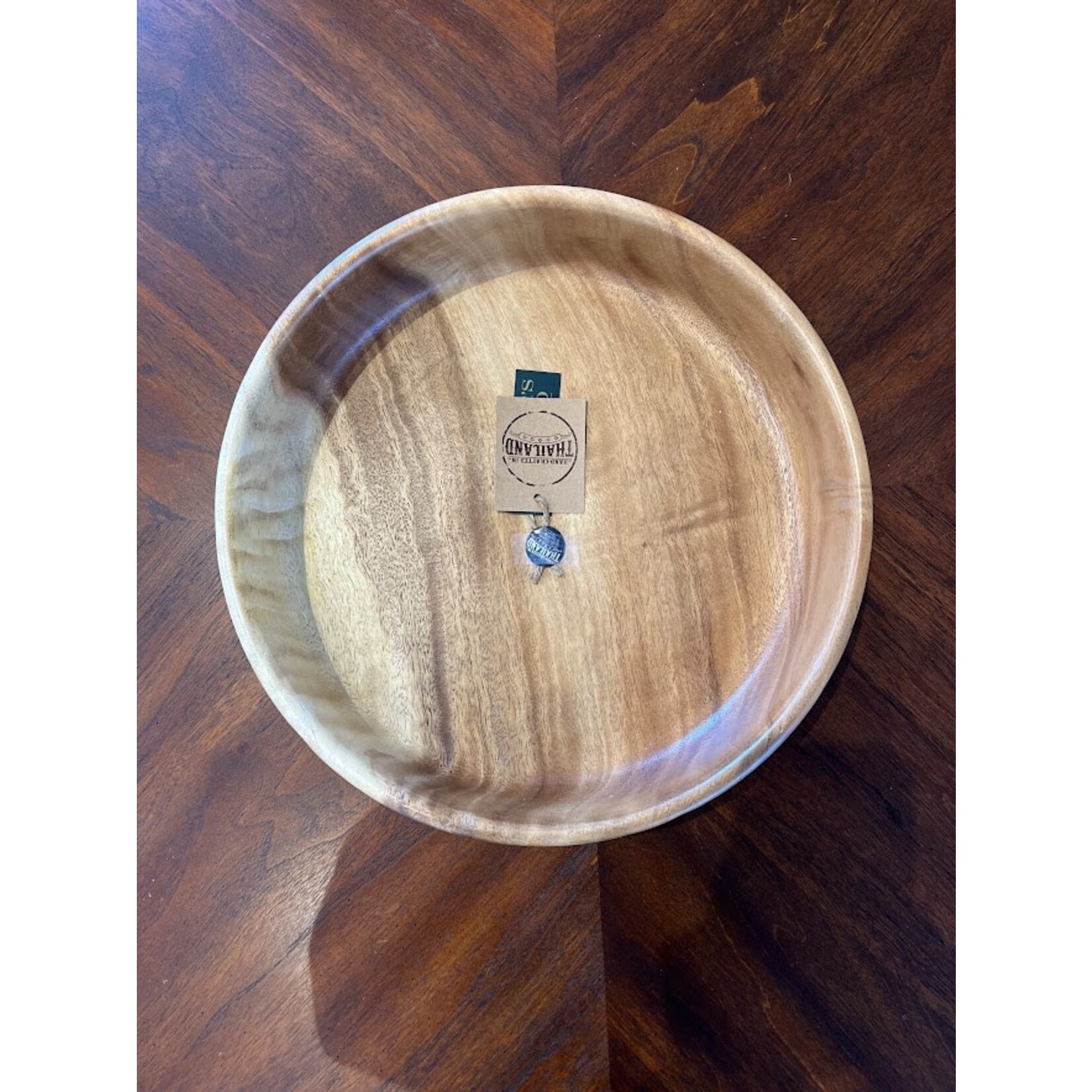 Tremont Floral Acacia Wooden Bowl 13.5x13.5x3.5