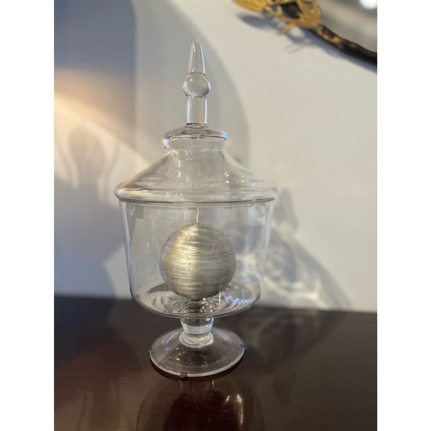 Two's Company Glass Lidded Temple Jar