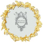 Olivia Riegel Gold & Crystals Cornelia Round Frame 4.5"