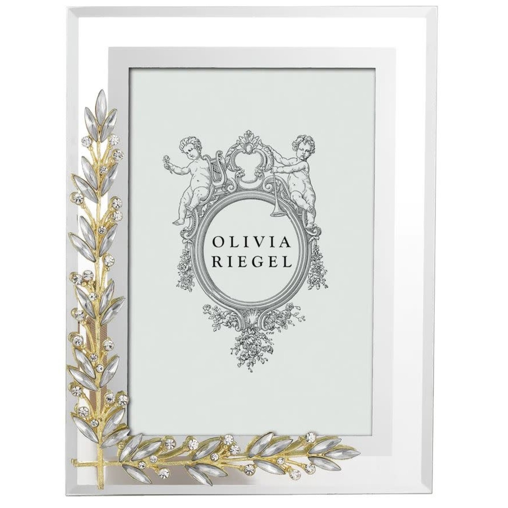 Olivia Riegel Gold & Silver Laurel Frame 4x6