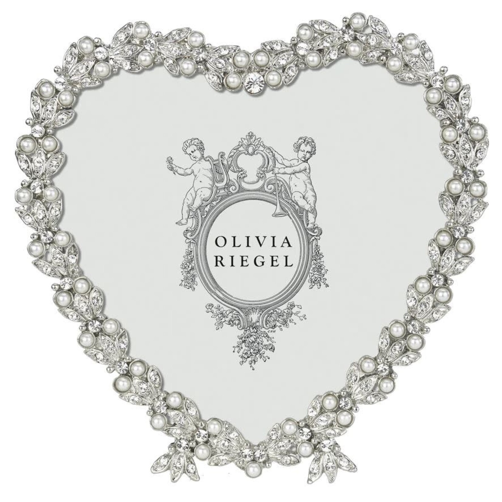 Olivia Riegel Silver Contessa Heart 3.5" Frame