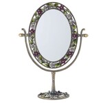 Olivia Riegel Sophie Oval Bronze Magnified Standing Mirror