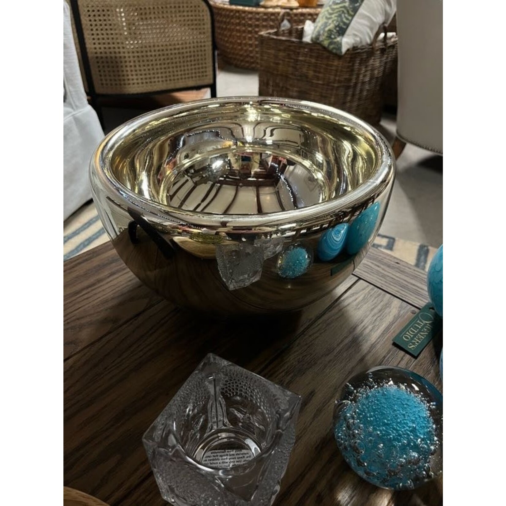 Worldly Goods Hi Bowl Silver Plated 13"