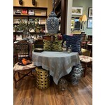 French Heritage Dining Pedestal Table with Leaf