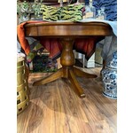 French Heritage Dining Pedestal Table with Leaf