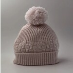 La Homage The Aspen Cashmere Baby Beanie Blush 6-12M