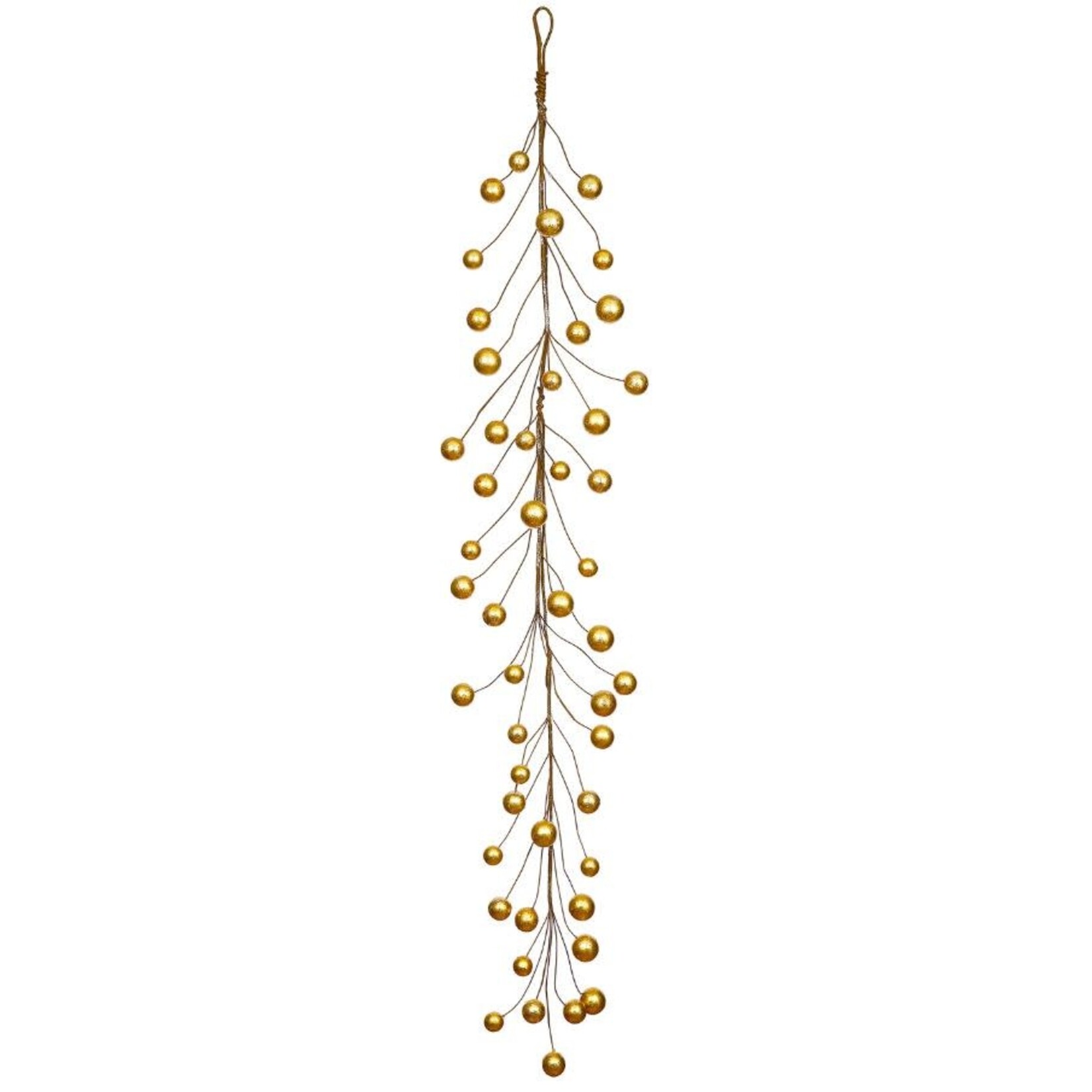 Winward Floral & Seasonal Decor Metallic Ball Garland 48"