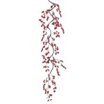 Winward Home Faux Red Berry Curly Garland 45''