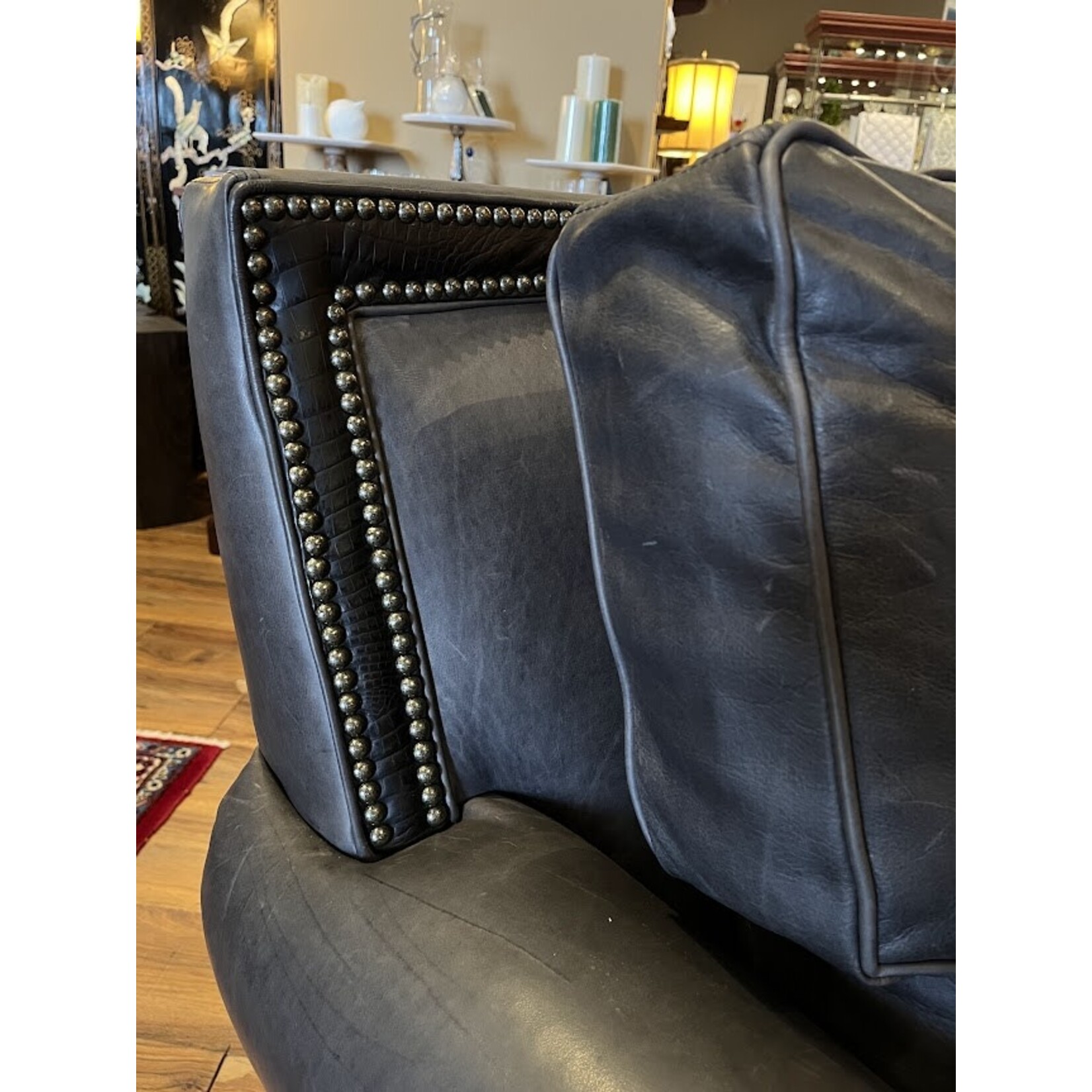 Our House Designs Finsbury Sofa Journey Charcoal Leather