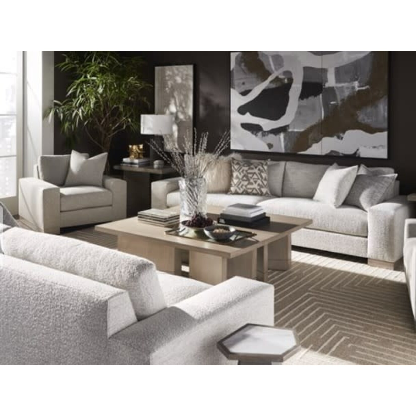 Vanguard Furniture Burke Extended Sofa Izzy Linen