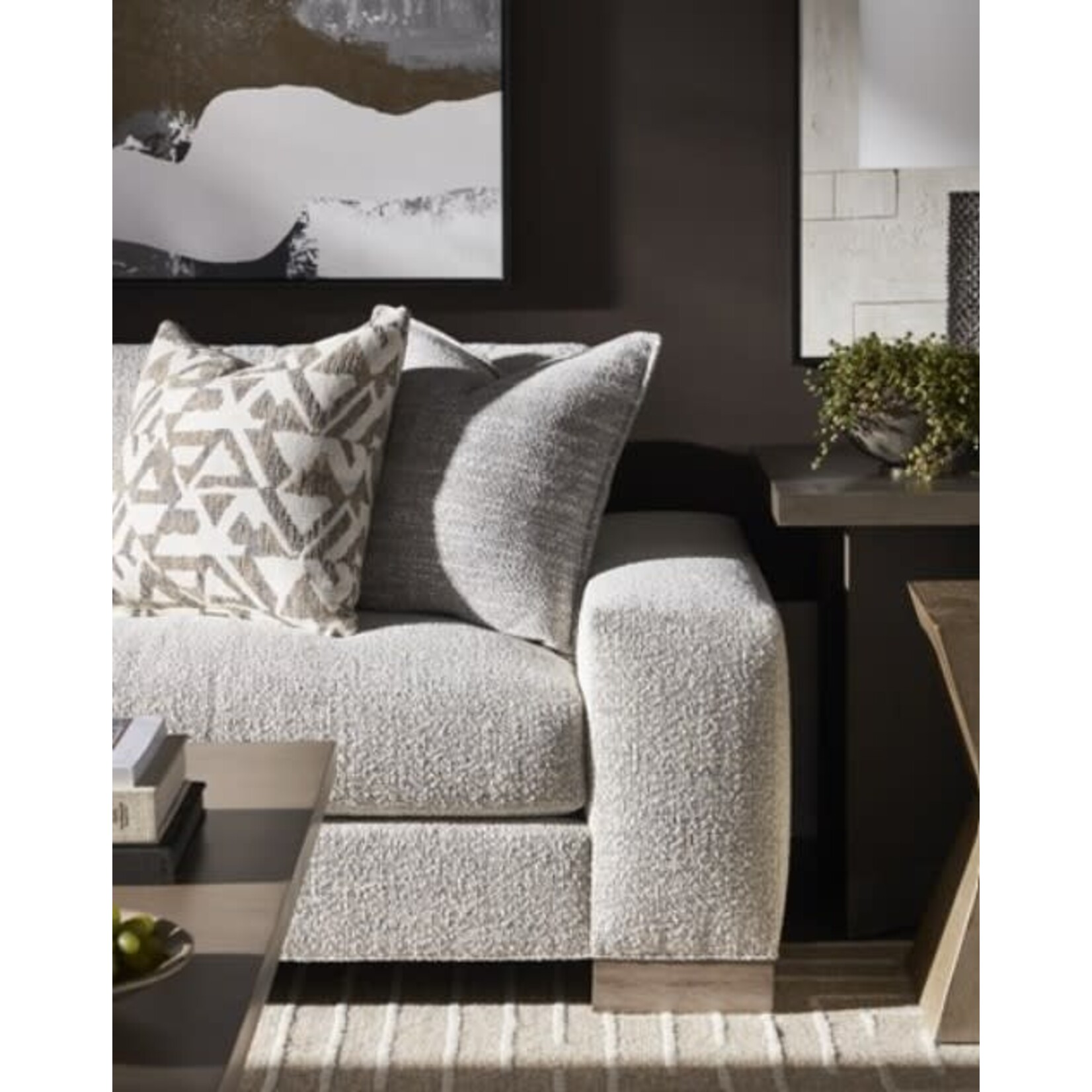 Vanguard Furniture Burke Extended Sofa Izzy Linen