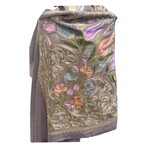 David Jeffery Embroidered Floral Silk & Wool Shawl - Multi-Color