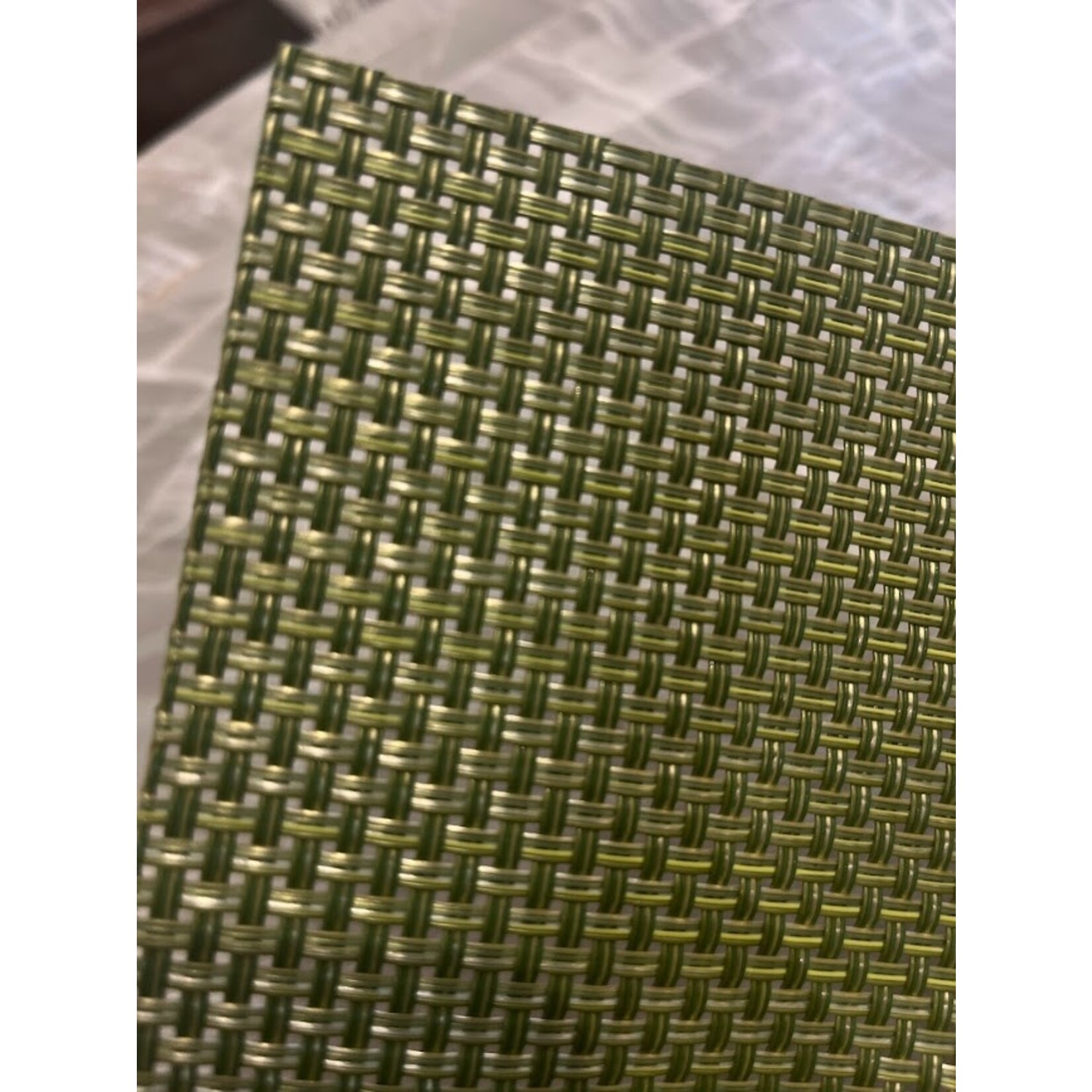 Chilewich Green Grass Placemat Basketweave