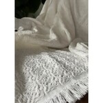 Anaya Blissful Bamboo White Jacquard Throw