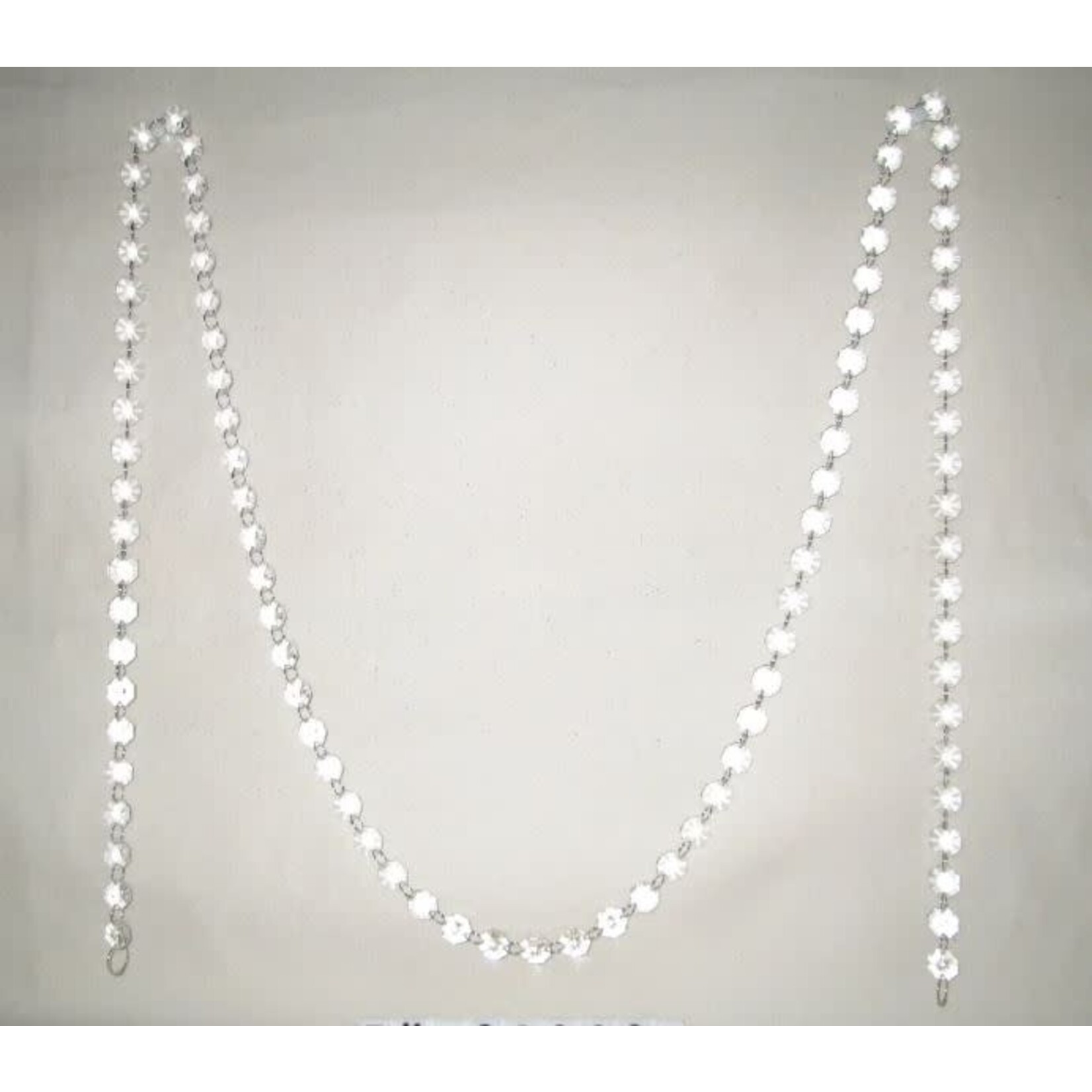 Winward Floral & Seasonal Decor Clear Acrylic Beads Garland 6'