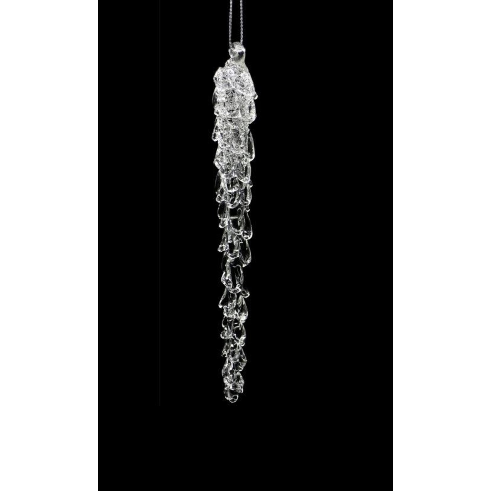 Jim Marvin Enterprises Spun Glass Icicle 6''L Ornament