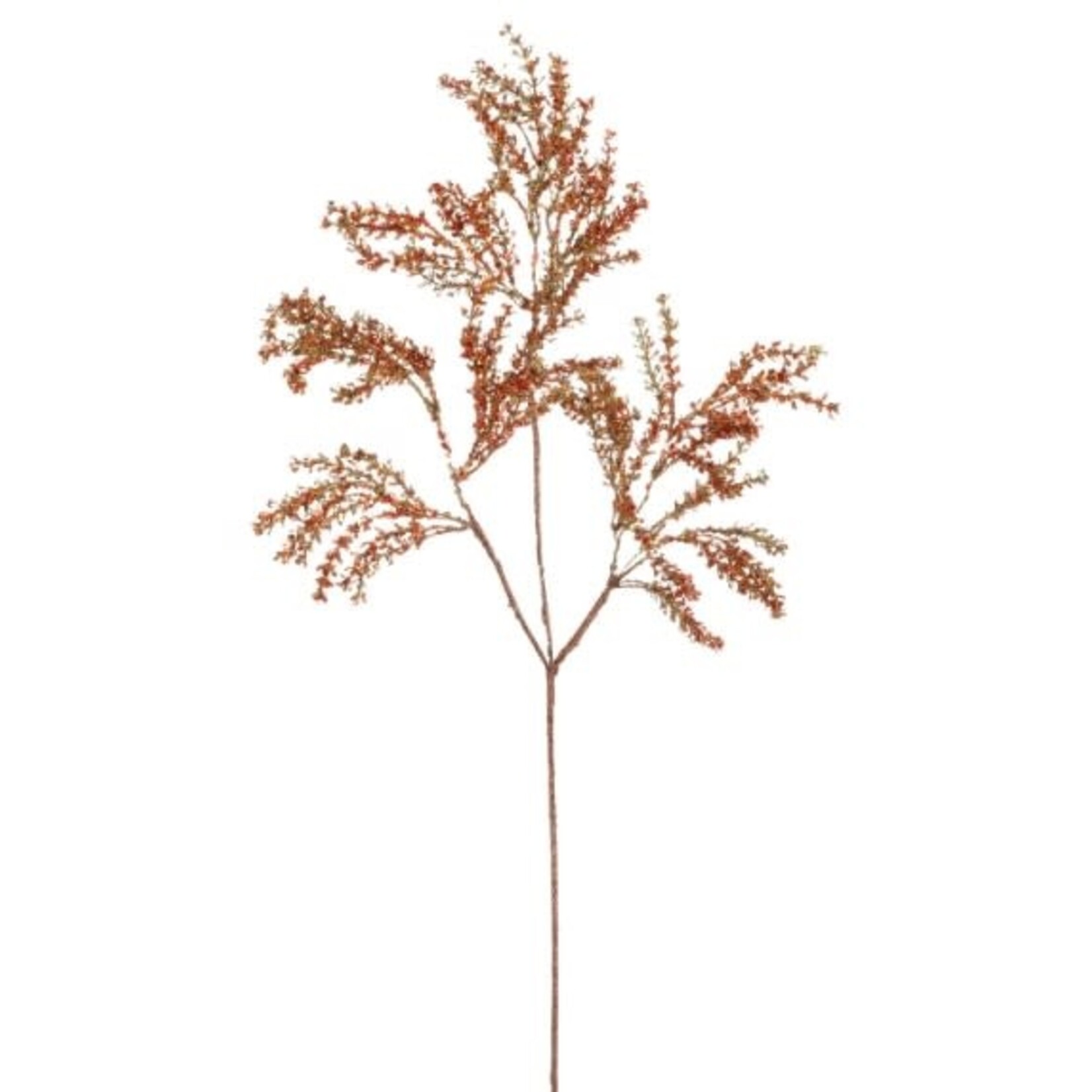 Winward Floral & Seasonal Decor Red Gold Glitter Branch 34"