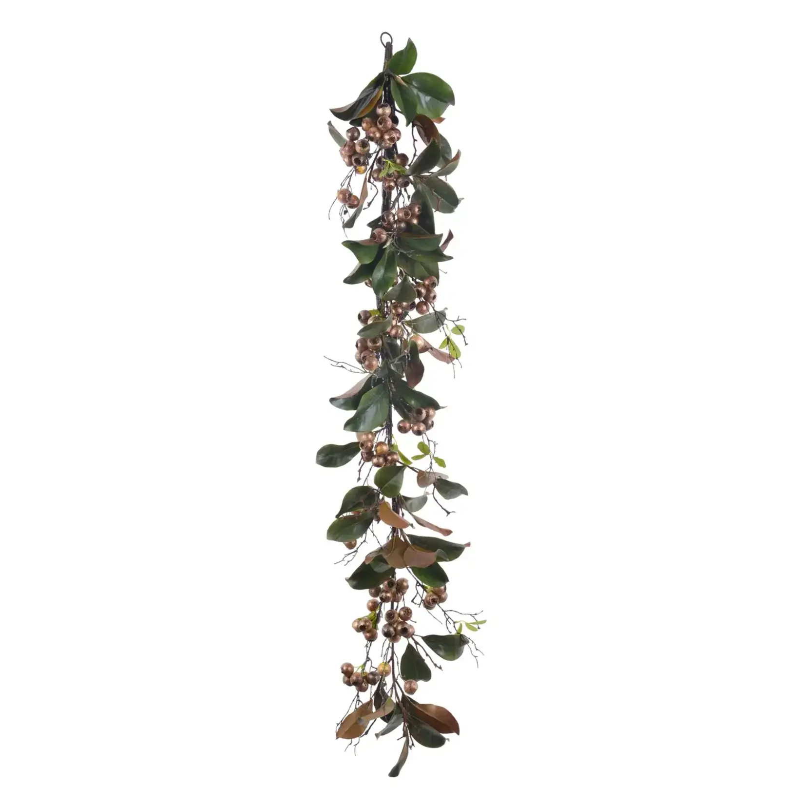Winward Floral & Seasonal Decor Faux Golden & Green Mix Foliage Garland 5'