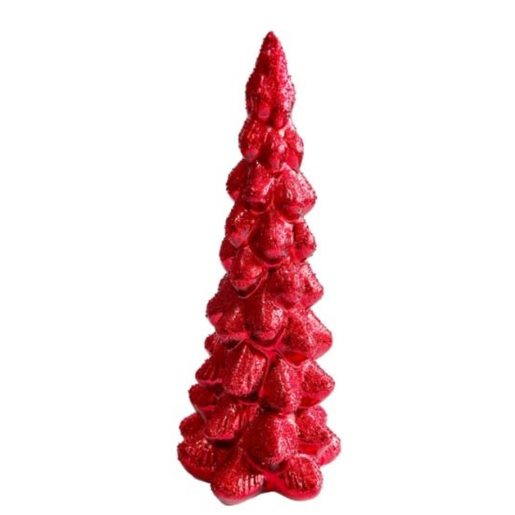 Winward Floral & Seasonal Decor Red Glass Christmas Tree