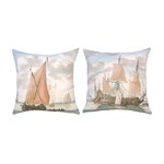 Poetic Pillow Ships at Sea Pillow 20x20