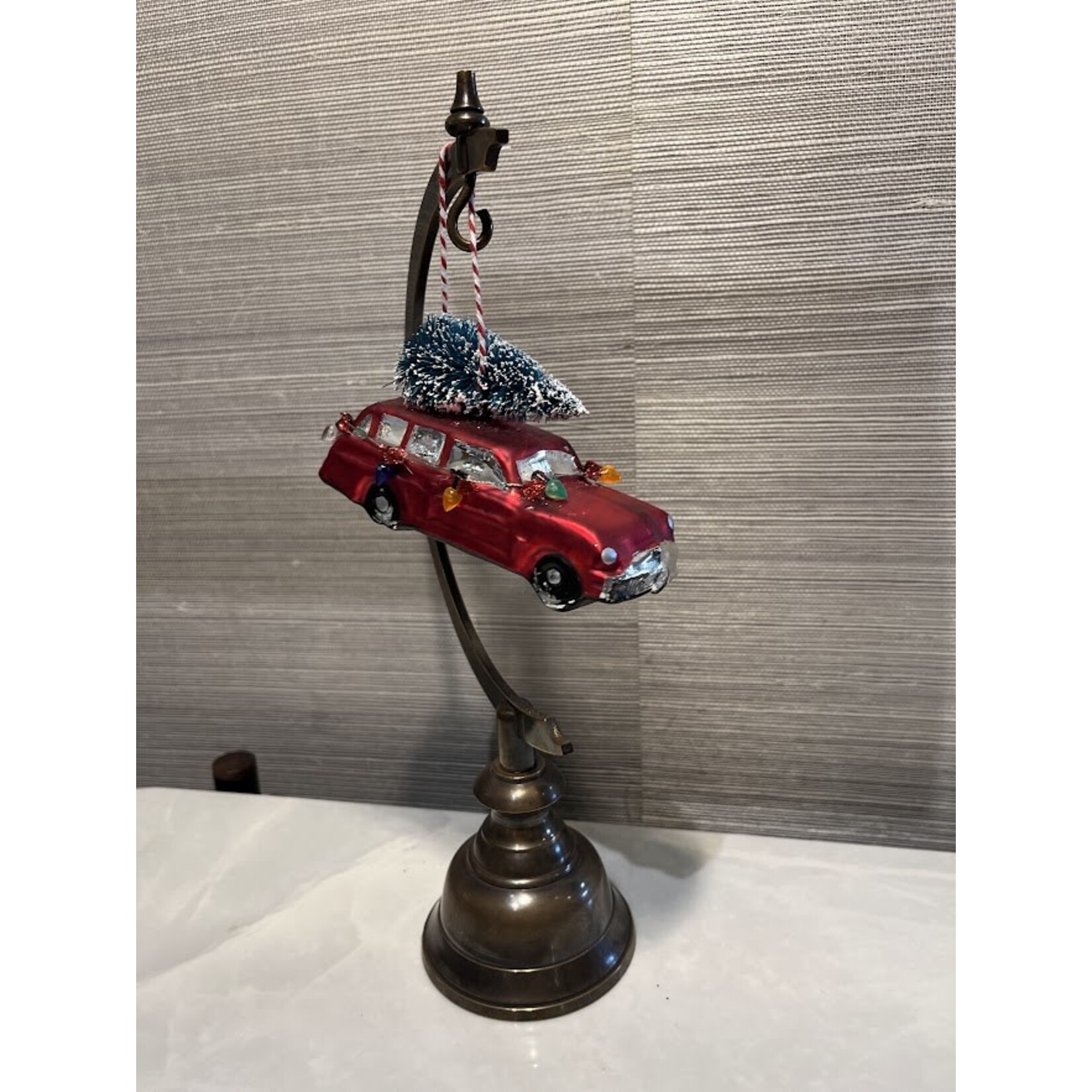 Two's Company Vintage Car Ornament with Tree