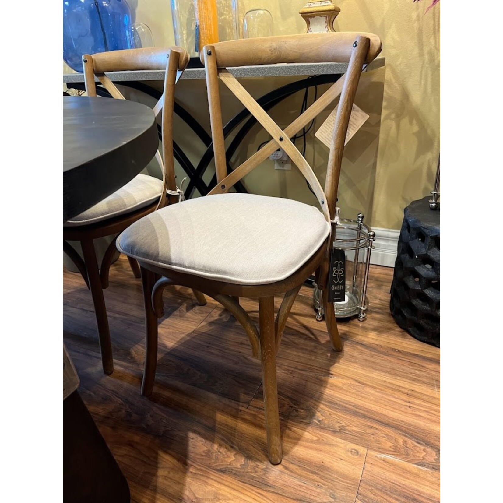 Gabby Cafe Chair with Linen Dove Cushion