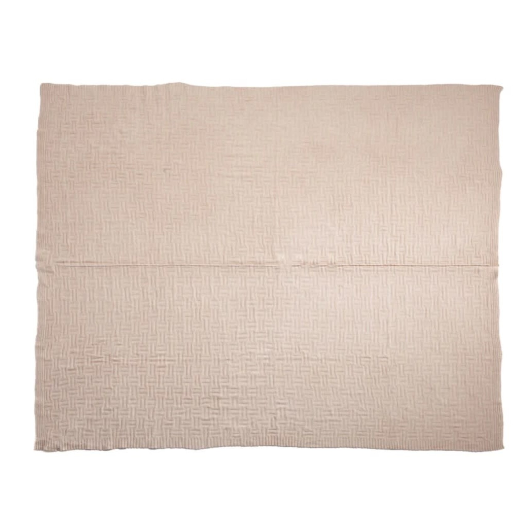 Fibre by Auskin Achelous Camel Hair Throw Blanket White 59x79
