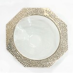 Annieglass Mosaic Large Serving Bowl 24K Gold