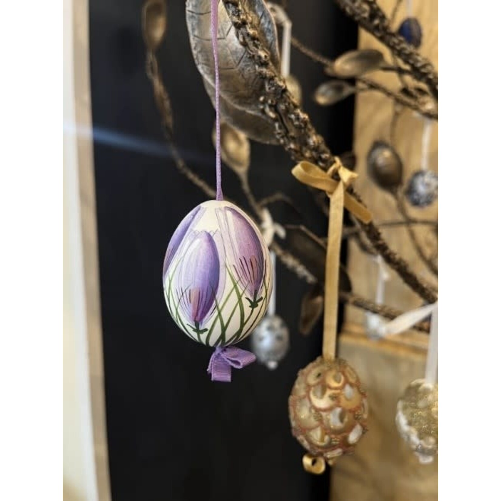 Peter's Seasons Hand Painted & Decorated Real Easter Egg
