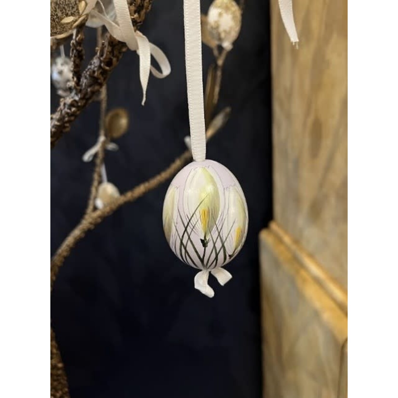Peter's Seasons Hand Painted & Decorated Real Easter Egg