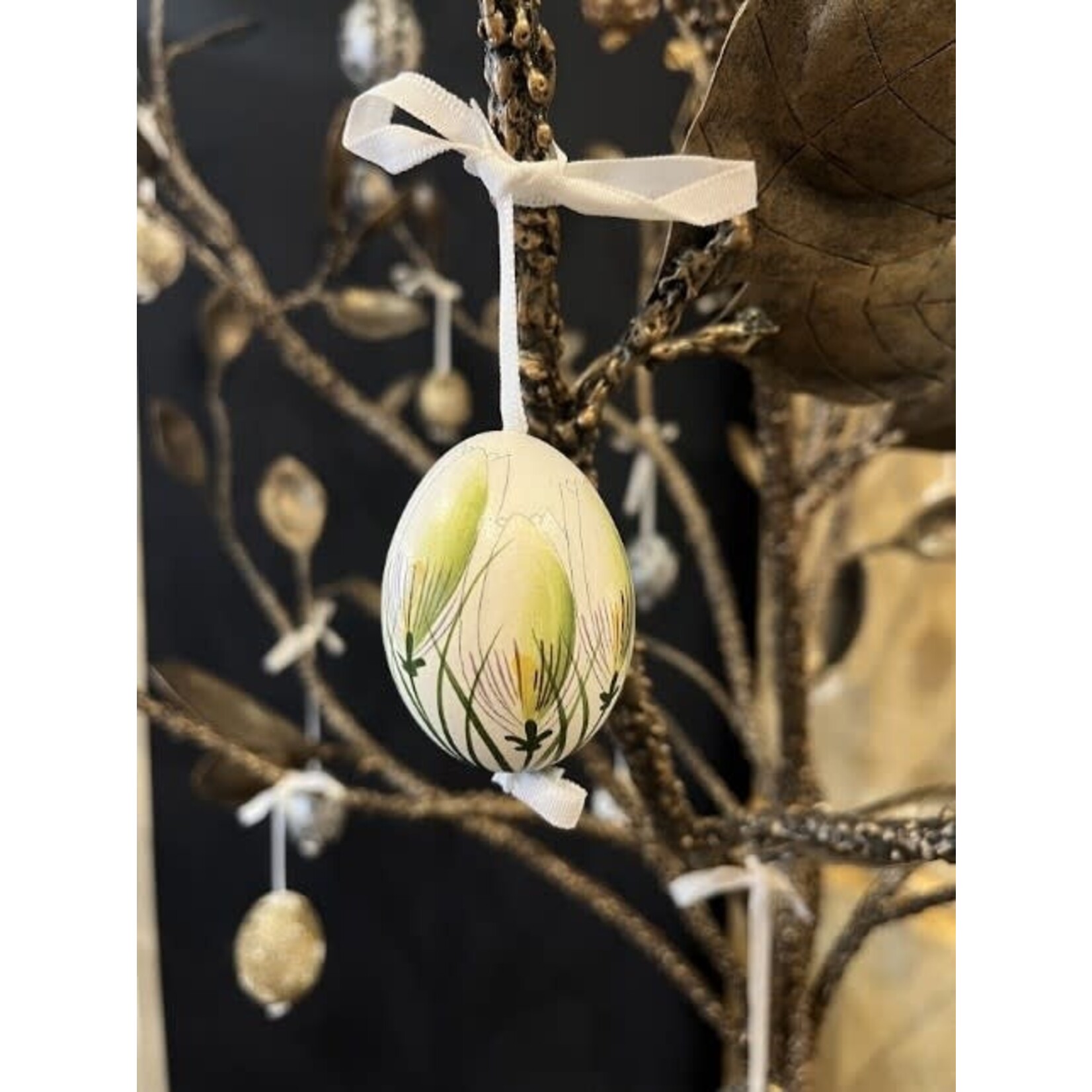 Peter's Seasons Hand Painted & Decorated Real Easter Egg