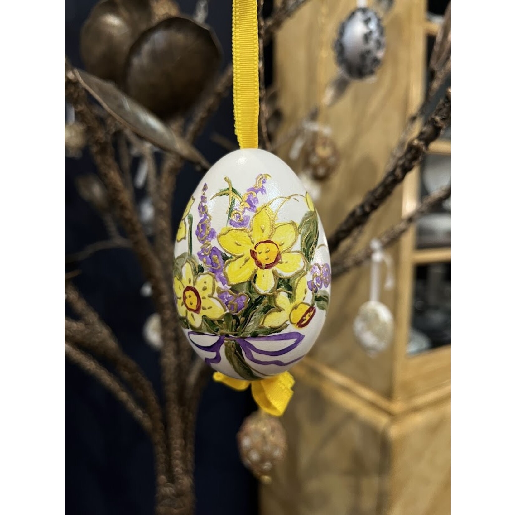 Peter's Seasons Hand Painted & Decorated Real Easter Goose Egg