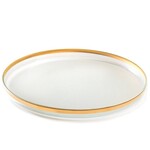 Annieglass 24K Gold Rimmed Mod Round Platter