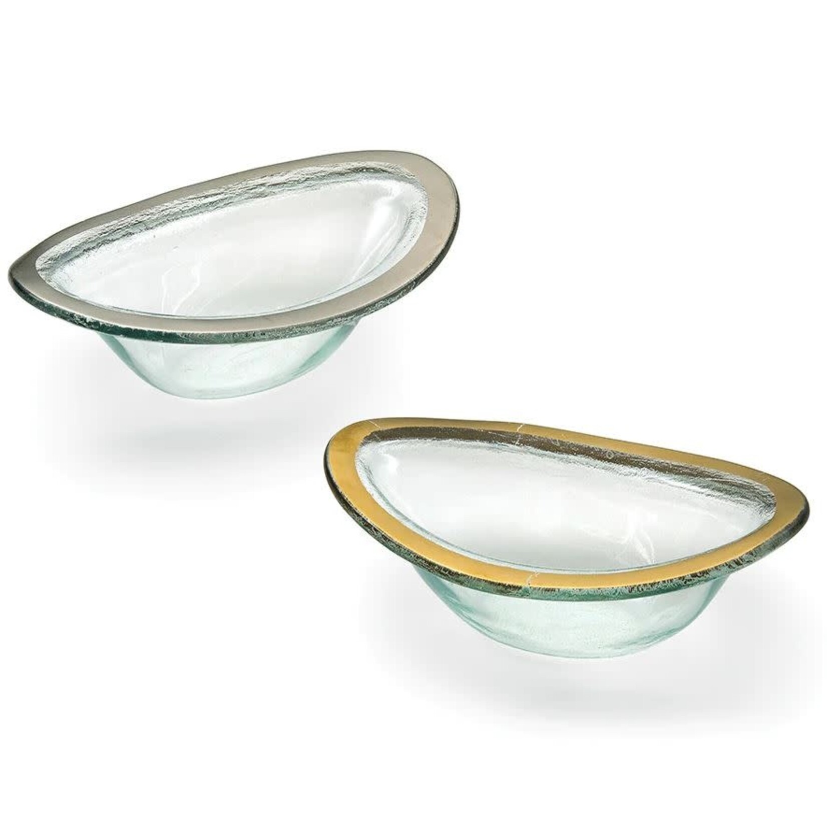 Annieglass Roman Antique Sauce Bowl 24K Gold