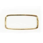 Annieglass Roman Antique Rectangular Tray Gold