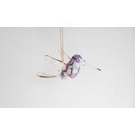 Unique Tradings Iridescent Hummingbird Marble Glass Ornament