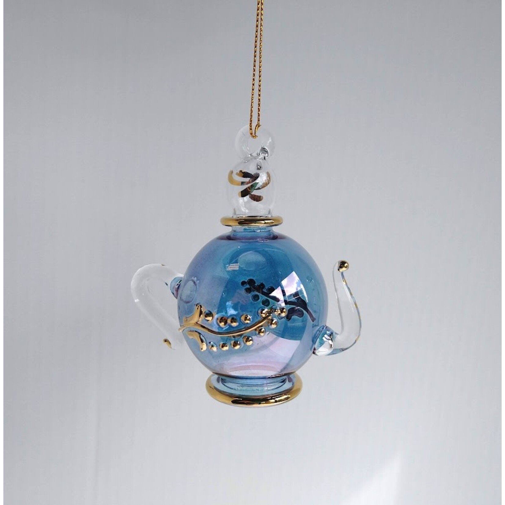 Unique Tradings Handblown Glass Teapot Ornament
