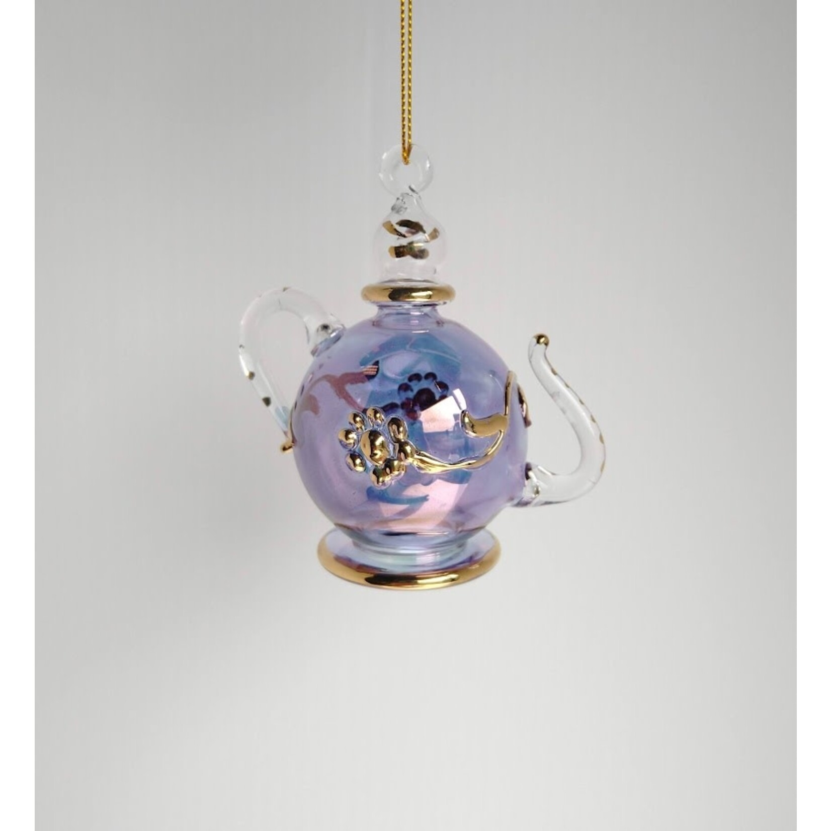 Unique Tradings Handblown Glass Teapot Ornament