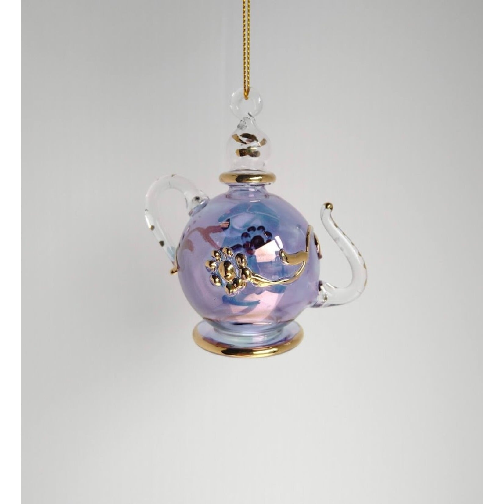 Unique Tradings Mouth Blown Glass Teapot Ornament