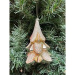Katherine's Collection Glass Iridescent Gold Tree Ornament