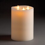 Napa Home and Garden Lighti Moving Indoor Tri Flameless Pillar 10" Candle