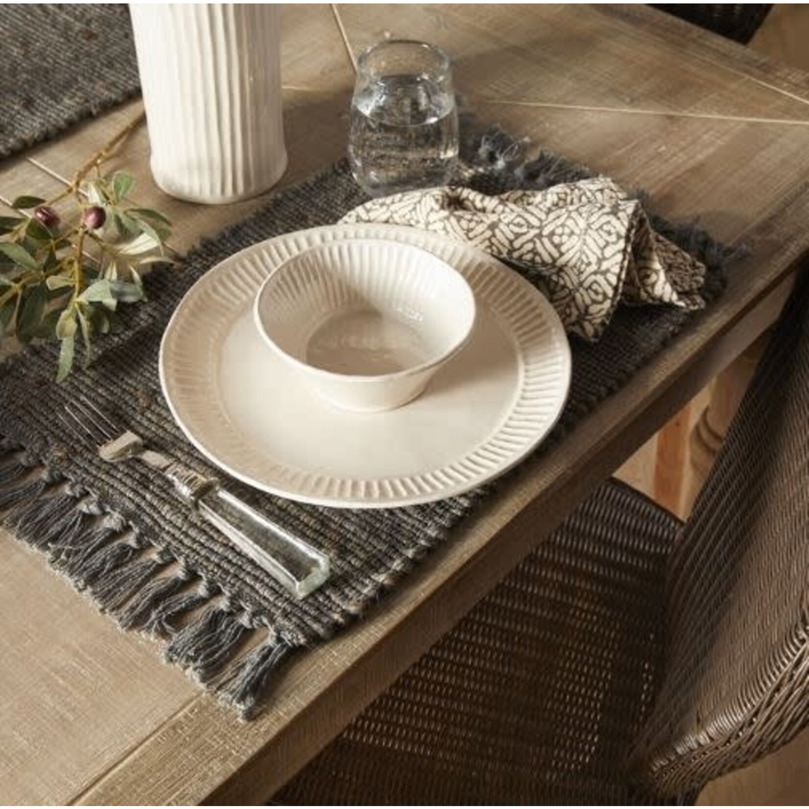 Napa Home and Garden Rae Woven Fringe Placemat