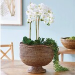 Napa Home and Garden Burma Rattan Footed Cachepot Planter