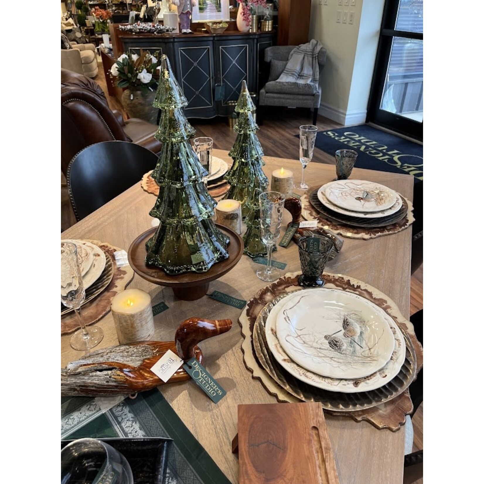 Juliska Berry & Thread 16" Tree Set of 5  Piece Evergreen
