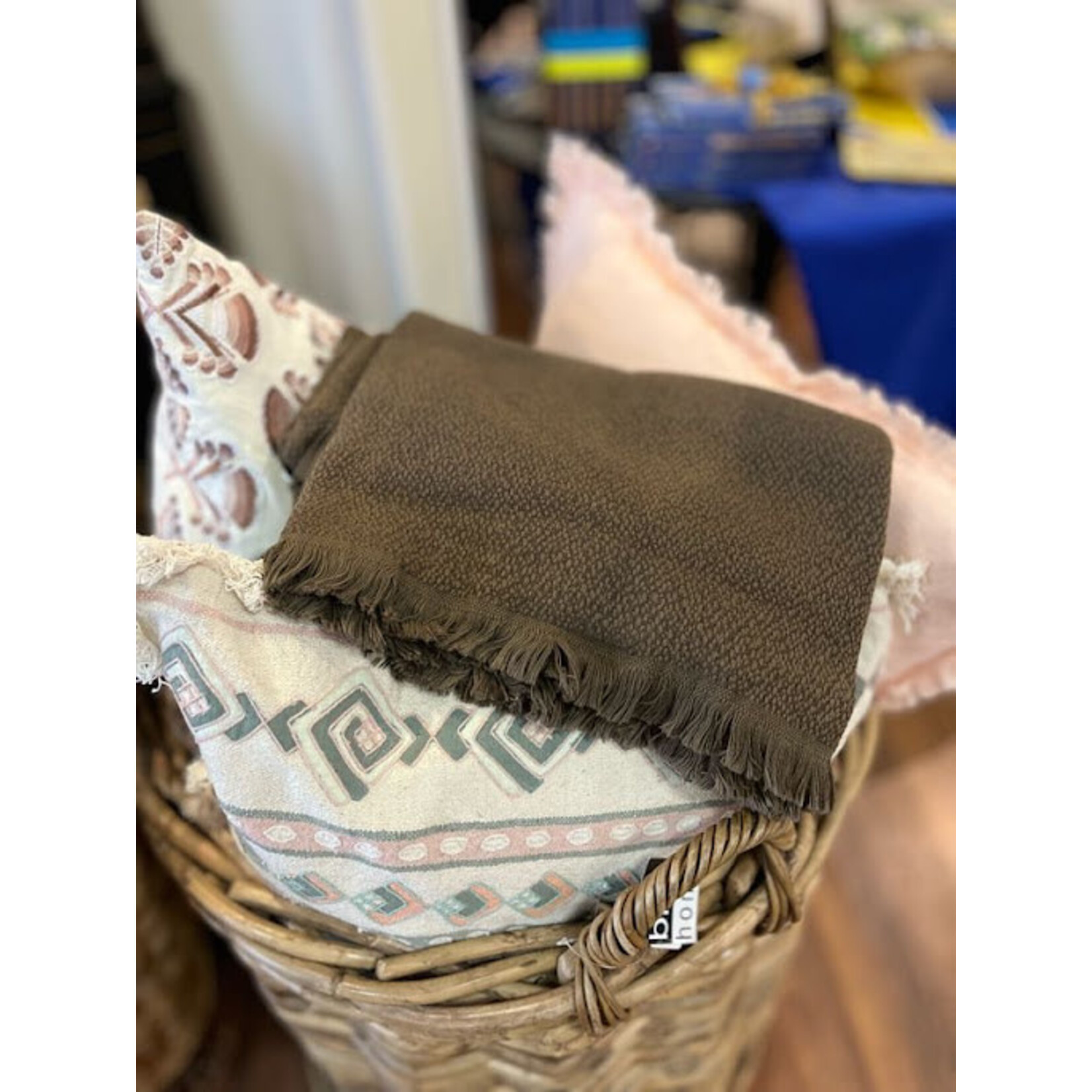 Anaya Blissful Bamboo Chocolate Brown Throw Blanket