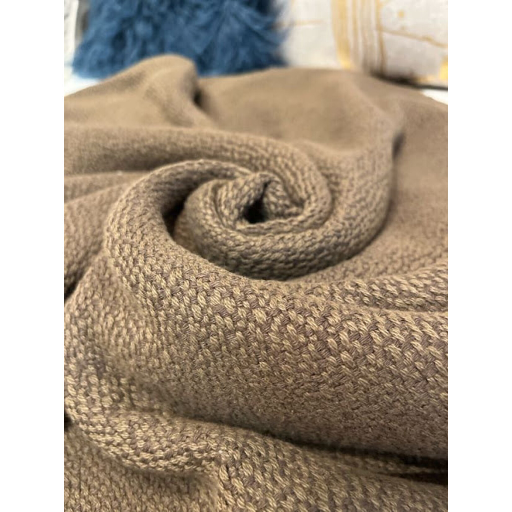 Anaya Blissful Bamboo Chocolate Brown Throw Blanket